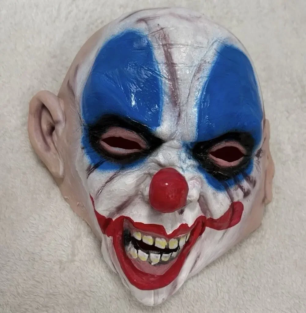 Scary Clown Mask Adult Full Head Latex Halloween Horror Creepy Killer Costume